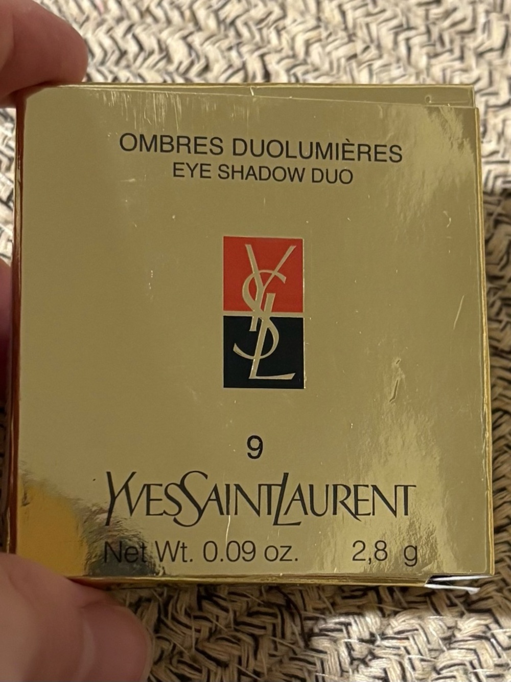 Yves Saint Laurent Eye Shadow Duo #9 Stormy Mauve/Night Blue New In Box
